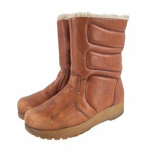 Dexter Womens Boots Brown Leather Mid Calf